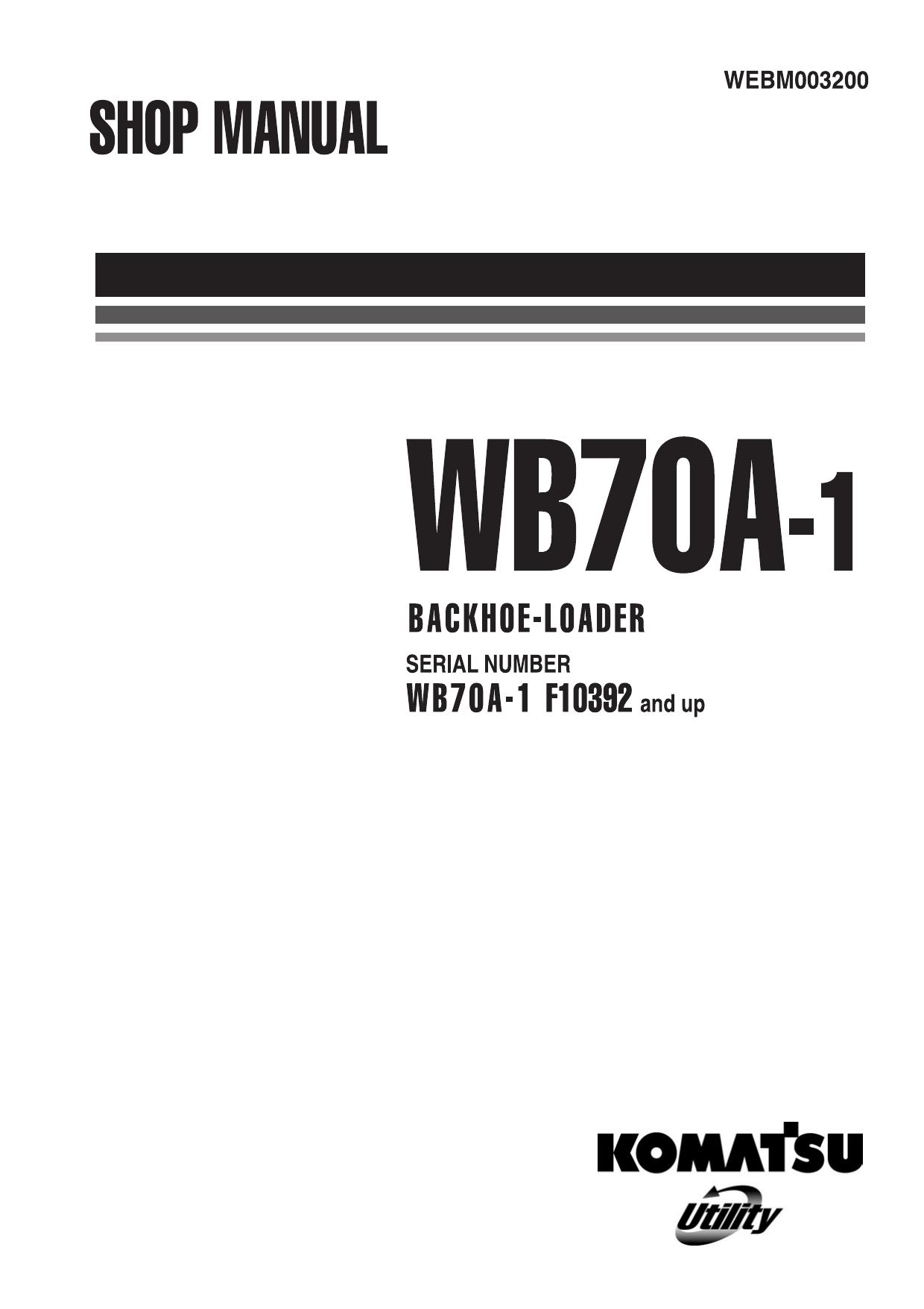WB70A-1 Shop Manual